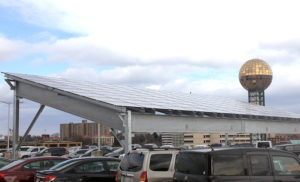 solar-powered car charging station in Knoxville